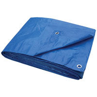 ProSource Tarpaulin, 16 ft L, 12 ft W, 3.5 mil Thick, Polyethylene, Blue (16' x 12' x 3.5 mil, Blue)