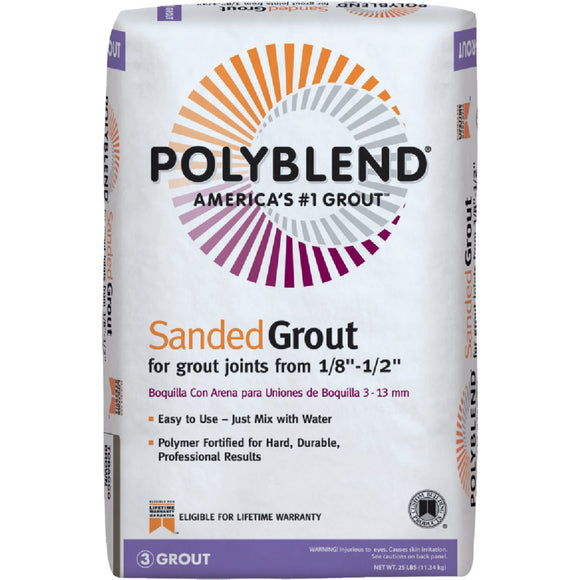 Custom Building Products Polyblend® Sanded Grout (25 lbs)