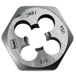 Hexagon Fractional Die, National Coarse, 3/8-In. x 16