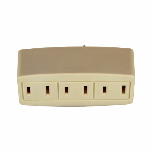 Eaton Cooper Wiring Three Outlet Tap 15A, 125V Ivory (125V, Ivory)