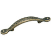 Amerock Leaf Inspirations Weathered Brass  3 In. Cabinet Pull