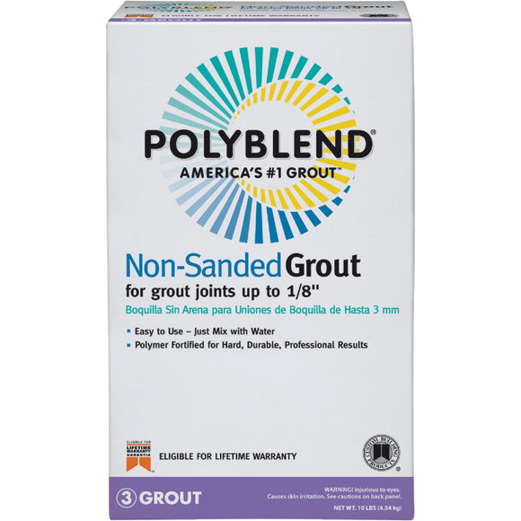 Custom Building Products Polyblend 10 Lb. Pewter Non-Sanded Tile Grout
