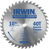 Irwin Classic Series 10 In. 40-Tooth General Purpose Circular Saw Blade