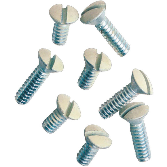 Leviton Ivory 1/2 In. Metal Wall Plate Screw (100-Pack)