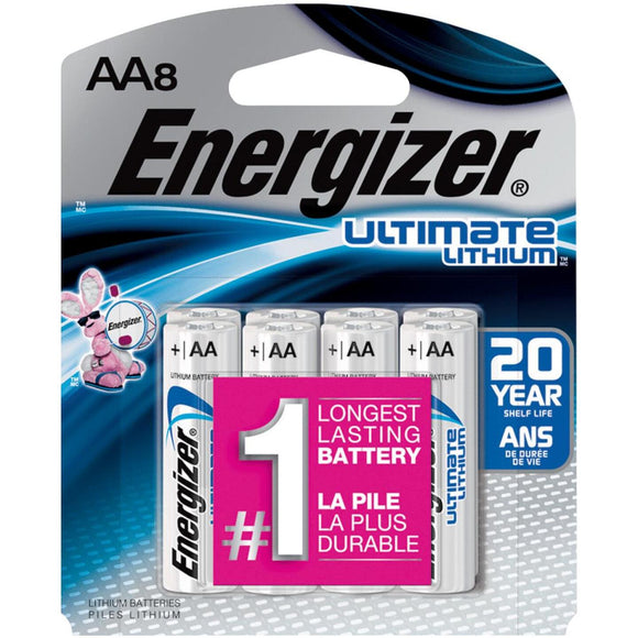 Energizer AA Ultimate Lithium Battery (8-Pack)