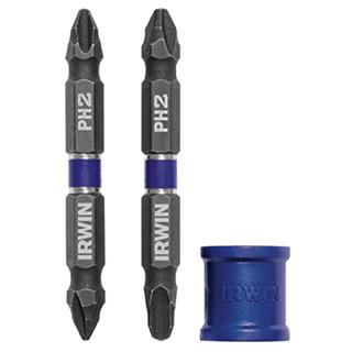 Irwin Double-Ended Bit Sets with Magnetic Screw-Hold Attachment Sets 1/4